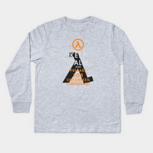 Half Life Quote Kids Long Sleeve T-Shirt